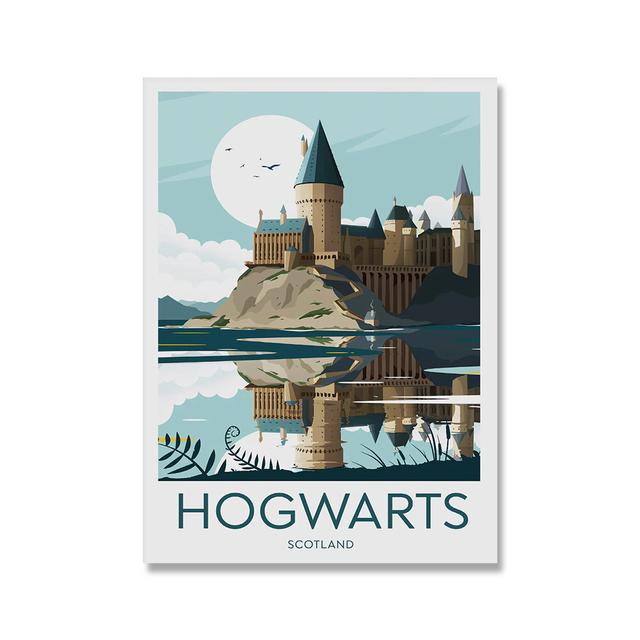 Film Hogwart Castelul Postere și imprimeuri Castelul Lac Soare Pânză Pictură Abstracte Poze pentru camera copiilor Decorare acasă Artă de perete