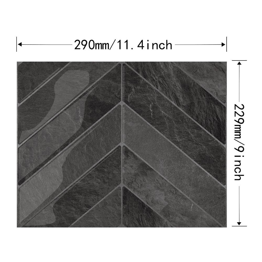 Self-adhesive Wallpaper 11.4" x 9" Stick Tile Peel and Stick Backsplash  for Kitchen Bathroom