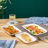 Wutuo White Ceramic Dinner Plate Set