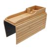 Sofa Arm Tray Anti Slip Foldable Wood Couch Armrest Table for Phone Tablet Cup Remote Control Snacks