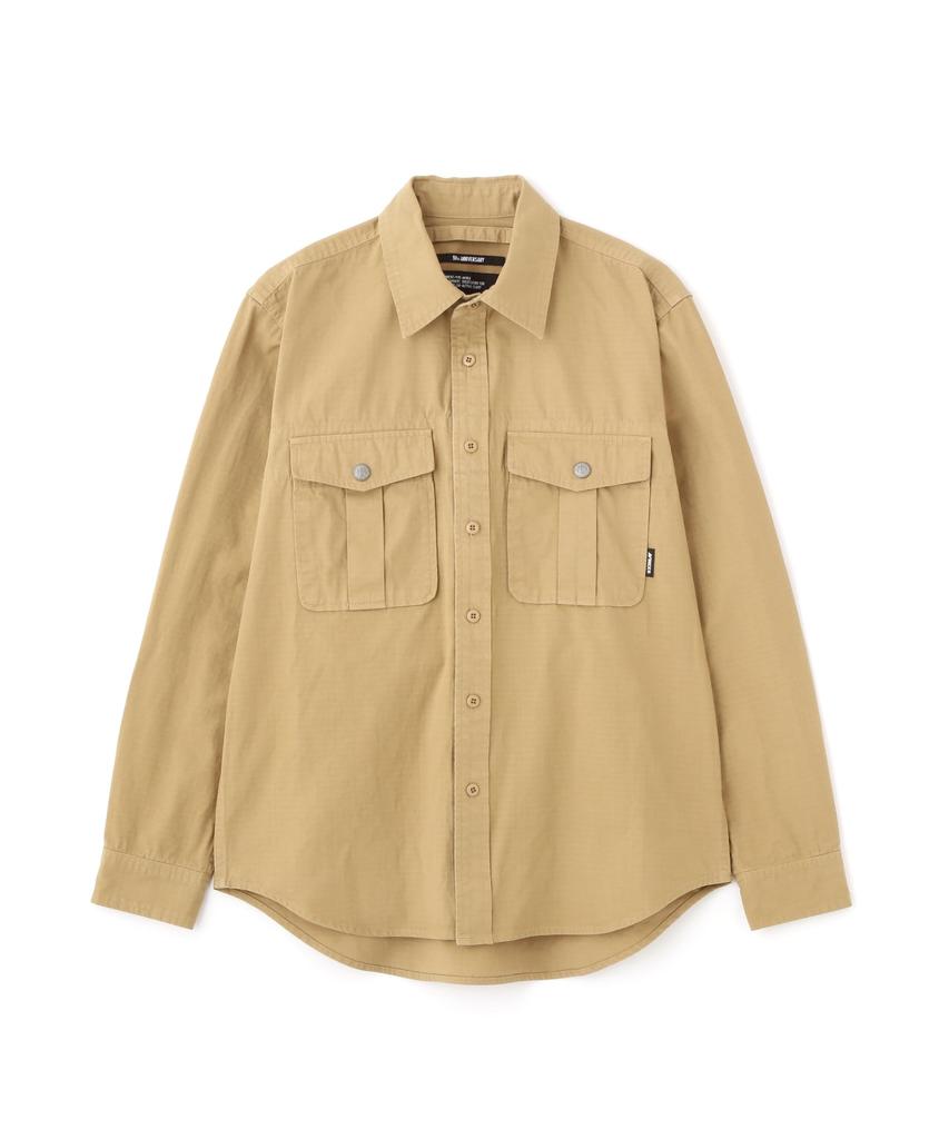 Avirex Concho Snap Utility Shirt Men's M 180 Khaki 783-5220017