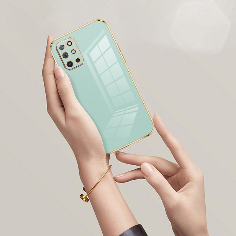 Für OnePlus 8T Hülle 1+9R Telefonhülle One Plus 9R 8T Hülle LE2101 LE2100 KB2001 KB2000 Luxus Quadratische Beschichtung Stoßfeste Rückseite