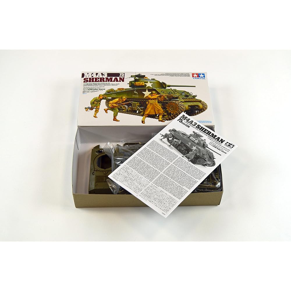 Tamiya (TAMIYA) 1/35 Military Miniature Series No. 250 US Army M4A3 Sherman 75mm Gun Mounted Late...