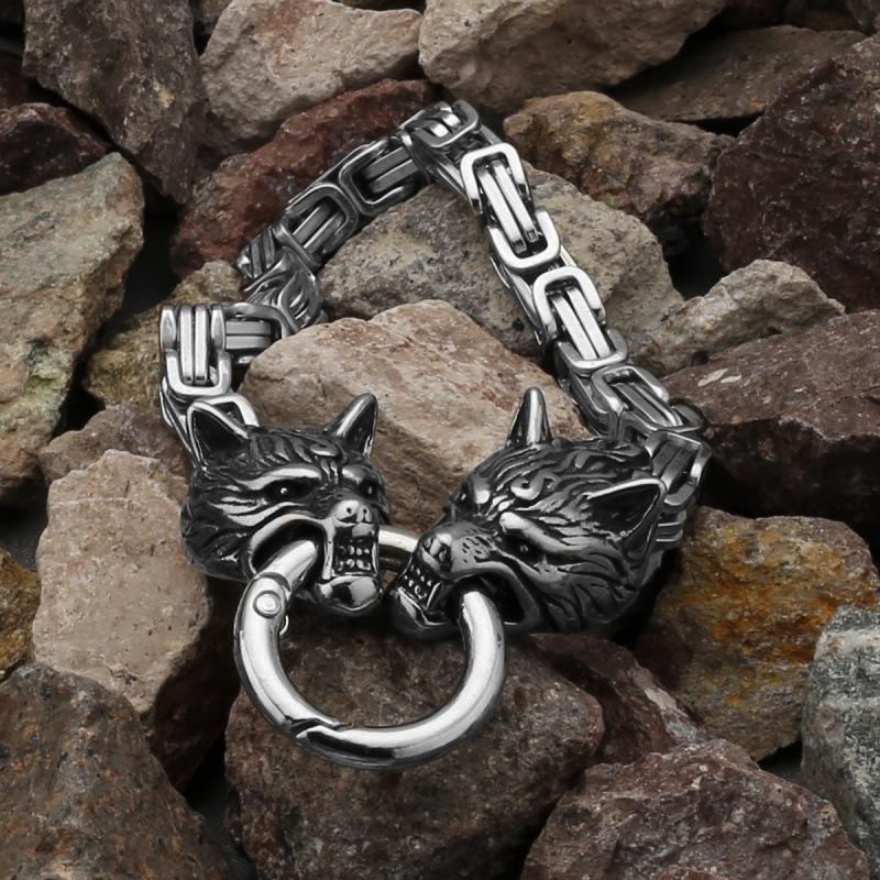 Men's Popular Stainless Steel Viking Bracelets Charm Cool Street Party Jewelry Gift