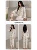 Cotton Silk Padded Maternity Nursing Pajama Set with Side-Opening Bra