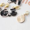 6 Pcs/Set Zinc Based Alloy & Iron Based Alloy Knitting Stitch Markers Black Cat Animal Crochet Latch For Diy Craft Tool