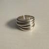Mosxe [925silver] Bold Layer Ring