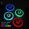 Vbjny0 7 Color LED Car Cup Holder Light Luminous Coaster Water Cup Pad For Skoda Octavia A5 A7 RS Fabia Superb Accessories