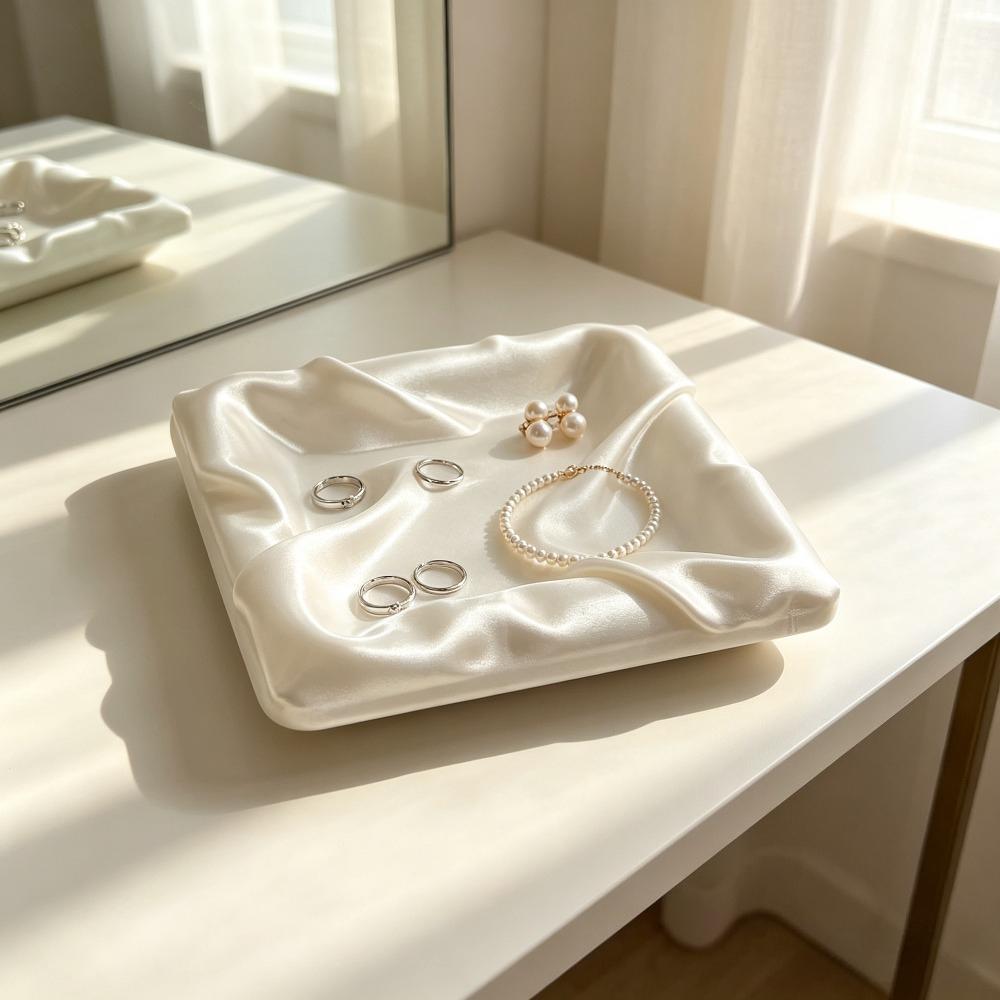3D Printed Trinket Storage Dish, Simple Stylish Design for Jewelry, Nice Table Decor and Ideal Ladies Gift