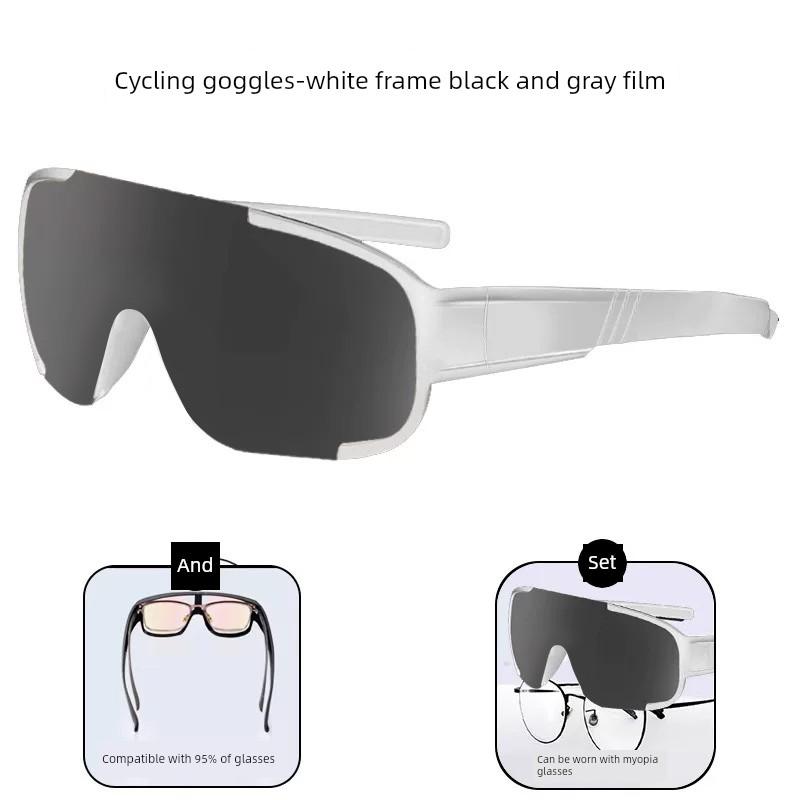 Cycling Goggles, Mountaineering Outdoor Goggles, Can Be Worn over Prescription Glasses, Anti-Glare Sunglasses, Anti-Uv Climbing Polarized Sunglasses