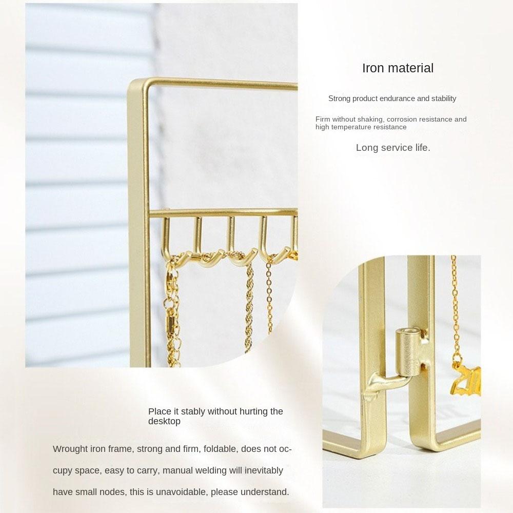 Nordic Style Jewelry Rack Foldable Earrings Storage Shelf Necklace Display Stand  Jewelry Packaging