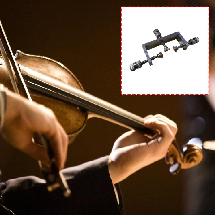 Light Weight Metal Clamp for Repairing Violin Side and Tail Plate Cracks with Adjustable Screws Compacts Repair Device