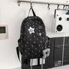Schoolbag Korean Ins Versatile Plaid Backpack Female Large Capacity Cartoon Star Polka Dot Student Schoolbag Female Casual Back