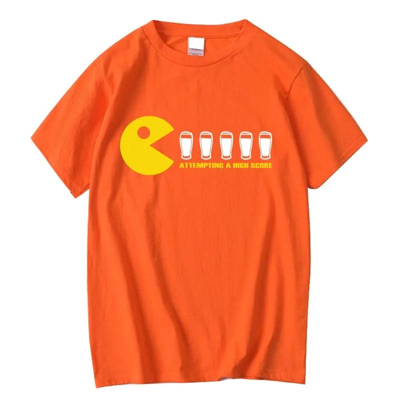 Men's T-shirt High Quality 100% Cotton Funny Design Printing Summer Casual Loose O-neck for Men Short Sleeve T-shirt Male Tops