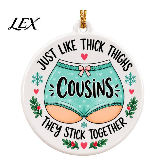 Hanging Decorations for Fireplace Funny Friendship Christmas Pendant, Durable Acrylic Ornament, Creative Xmas Decorative Party Supplies Festival Tree