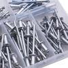 120pcs Aluminum Rivets Set Blind Rivets Heavy Duty Rivets Automotive Repair Rivets for Metal Sheet Connection & Repair
