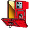 Armor Funda For Xiaomi Poco X6 5G Slide Camera Lens Protect Phone Case For Pocox6 Pocco Poxo Poko Little X6 X 6 6X 5G Back Cover
