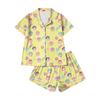 Children's Home Clothes Pajamas Set Short-sleeved Top Shorts Two-piece Set Outer Wear Play Cardigan Clothes