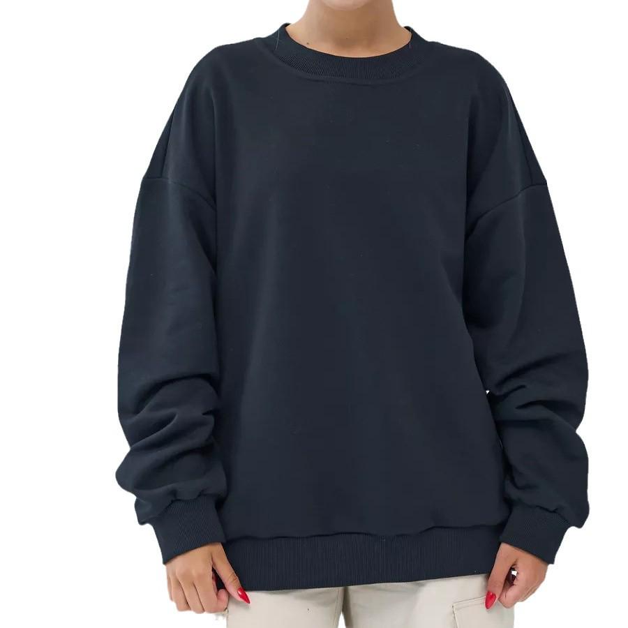 2024 Women's European & American Fashion Loose Velvet Pullover Sweatshirt for Autumn/Winter