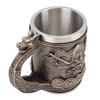 Viking Beer Mug Vintage Large Capacity Stainless Steel Liner Mug Resin Process Ornaments for Beer