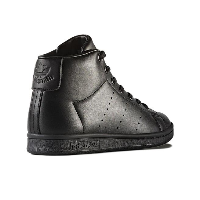 adidas Originals Stan Smith Series Comfortable Casual Durable High-Top Kids Skate Shoes Kids Skate Shoes Black BZ0097