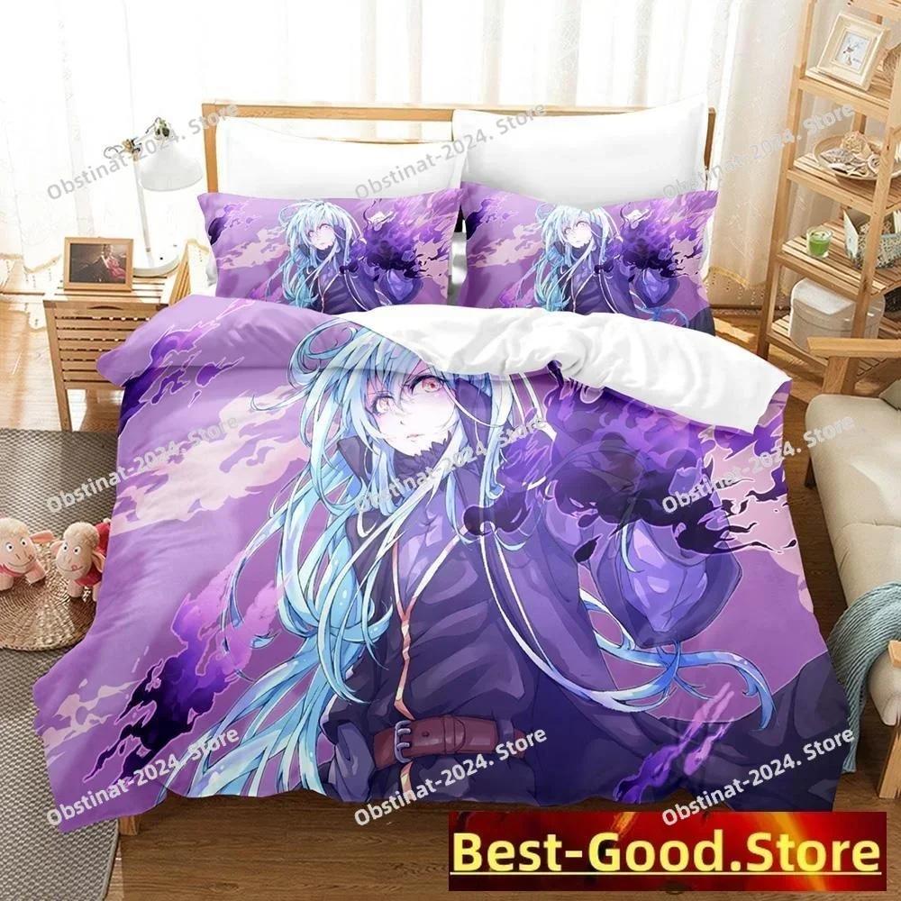 Rimuru Tempest Bedding Set Single Twin Full Queen King Size Bed Set Adult Kid Bedroom Duvetcover Sets Anime Kawaii
