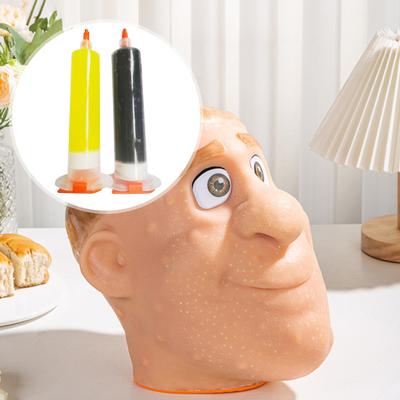 Yousheng 2 Stück Pickel Ausdrücken Spielzeug Füllfett DIY Stressabbau Pickel Gesichtssimulator Silikon Akne Nase Nachfüllfett Zubehör