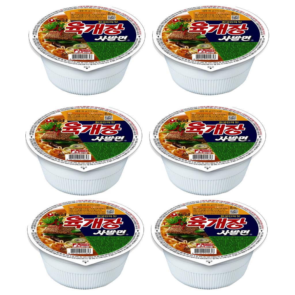 

Суп с лапшой Nongshim Yukejang, острый и острый, 86 г 6pcs