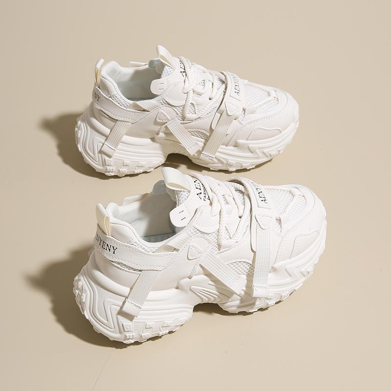 Ins Korean Style New Dad Shoes Women 2025 Spring Student Running Sports Thick-Soled Height-Increasing Casual Shoes