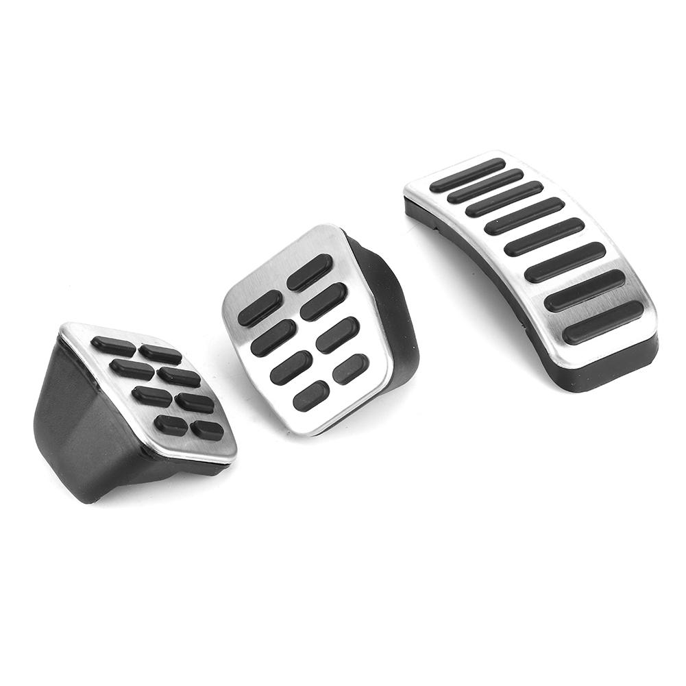 

3 шт. педали акселератора и тормоза из нержавеющей стали для левого вождения, ручная коробка передач, подходит для Skoda