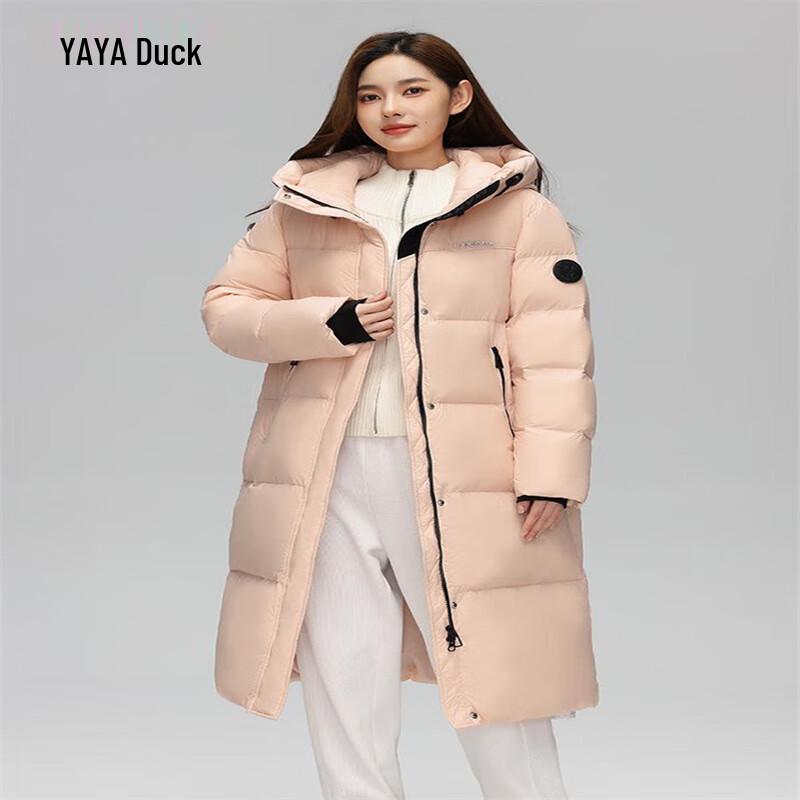 Yaya 2024 Unisex Long Hooded Down Jacket YE4B015757W