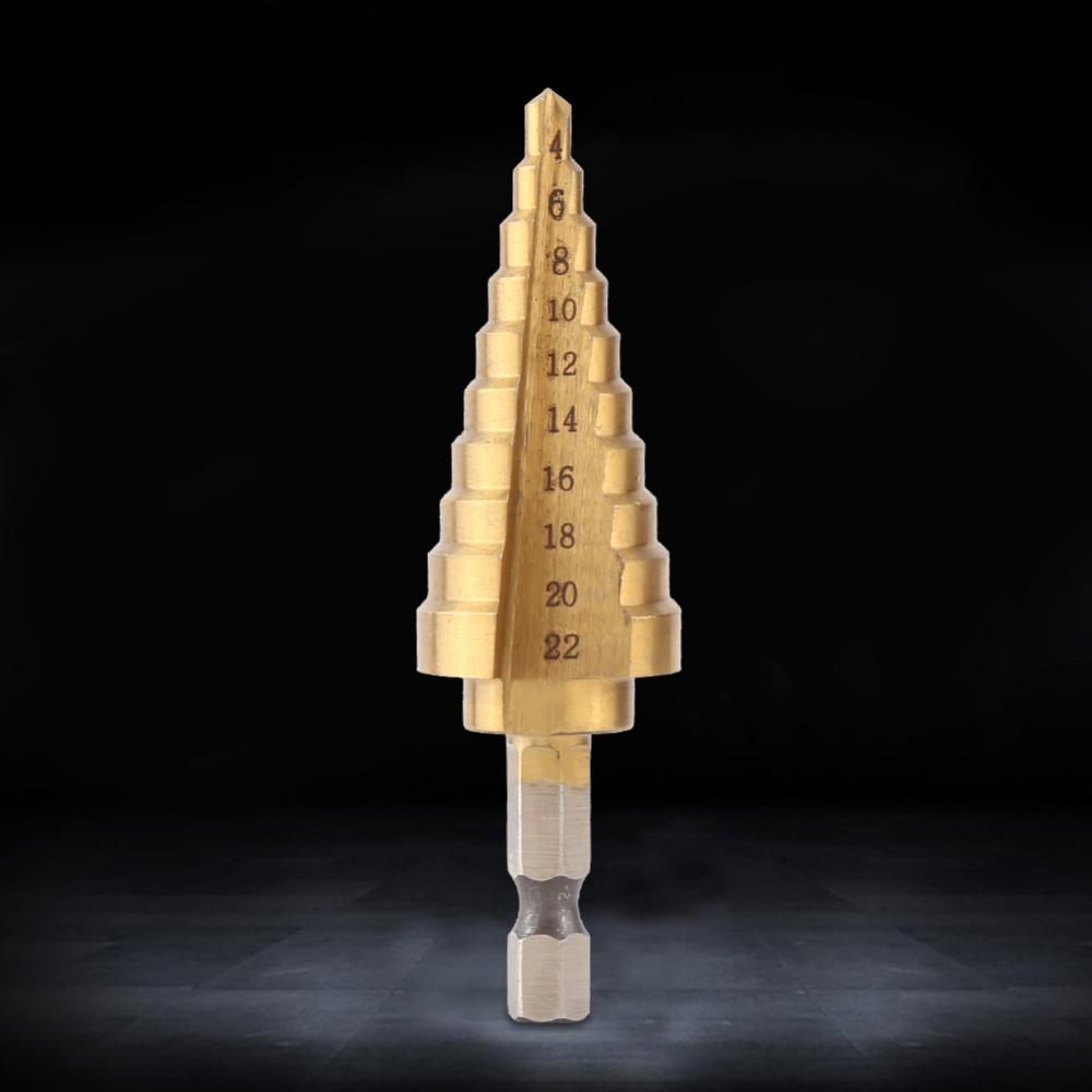 High Speed Steel Step Drill Bit Titanium Coated Step Drill Bit Set Durable Power Tools  Metal