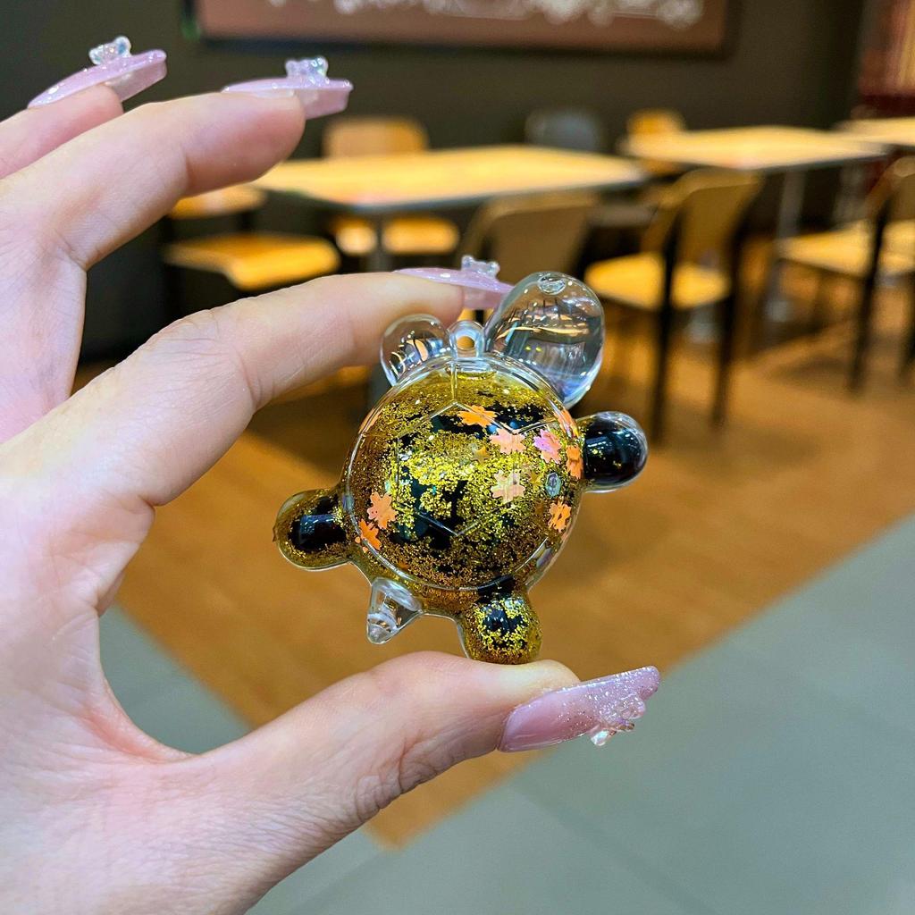 Svietiaca pohyblivá piesková blikajúca korytnačka ozdoba slepá škatuľa stojan na vystavenie šperkov