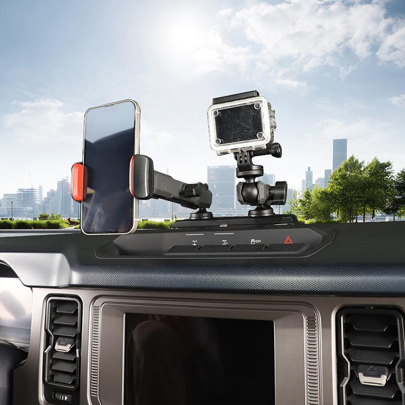 Car Center Console Slide Rail Expansion Phone Holder Bracket GPS Bracket  Fit For Ford Bronco 2021 Up Car Interior Accessories