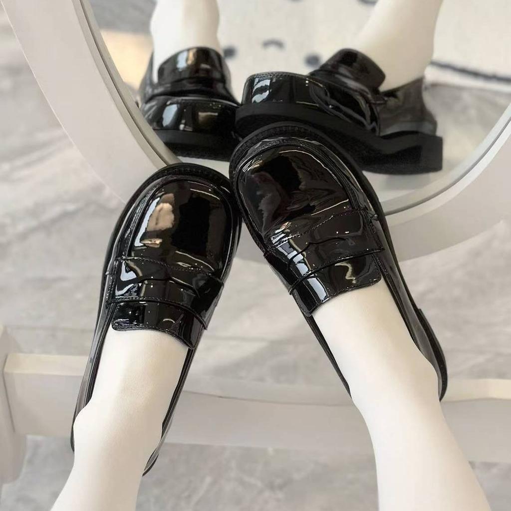 Basic Uniform College Shoes Square Head Shoes Cute Light Mouth Women's Single Shoes