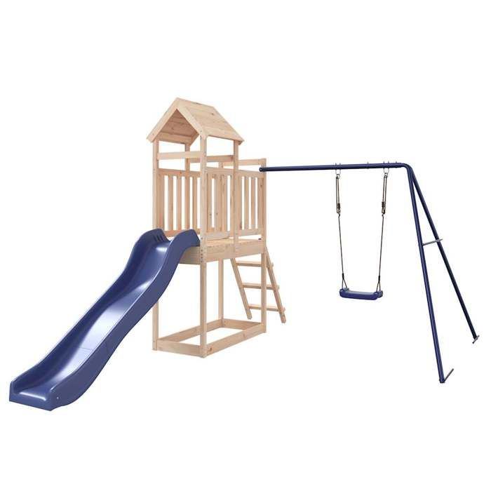 VidaXL Outdoor Playground Solid Pine Wood, Play Set, Wooden Play Set, Playground Set, 3155876