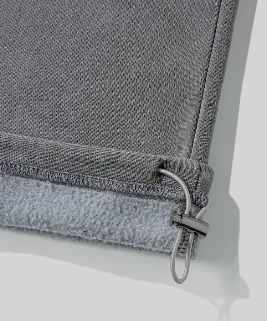 Beodeonteu (Fleece-Lined) Basic Wide Sweatpants [Gray]