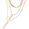 European-American Geometric Bar Pendant Necklace: Multi-Layer Clavicle Chain, Summer Fashion, Versatile Women's Jewelry