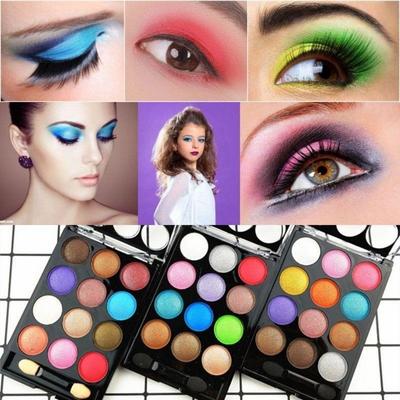 Xibei Juni 1 Bühnen-Make-up: 12-Farben Studenten-Lidschattenpalette mit Perlglanz- und Glitzer-Finish