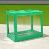 1Pc Home Block Fish Tank Fighting Fish Tank Small Desktop Mini Fish Tank Stackable Creative Design Aquarium