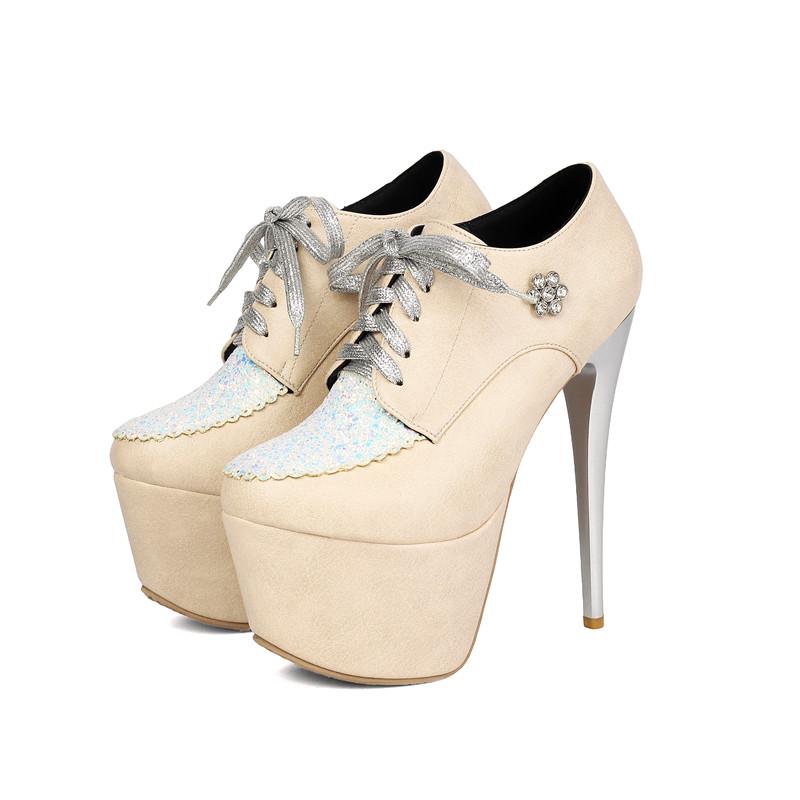 

Women s high-heeled single shoes spring and summer new waterproof table fine heel large size color matching low-top shoes 46