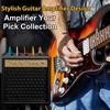 3D-gedruckter tragbarer Gitarrenplektrumhalter Wasserdichter staubdichter Gitarrenplektrum-Organizer Plektrum-Aufbewahrung und Vitrine Geschenke