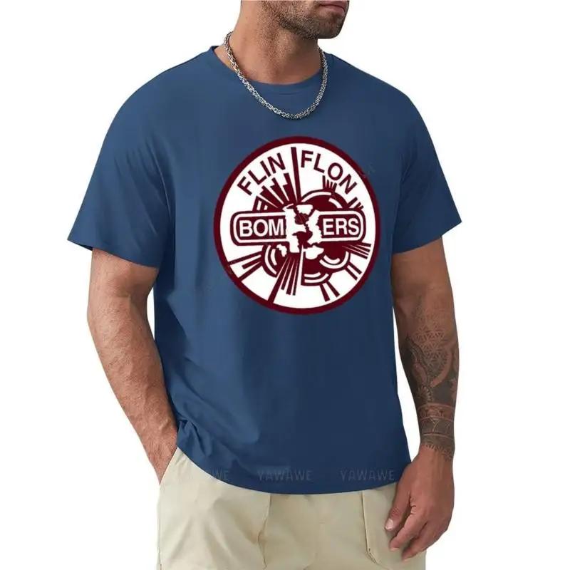 men cotton tshirt black Flin Flon Bombers TShirt sweat shirts Short sleeve tee mens t shirt graphic summer male top teeshirt S
