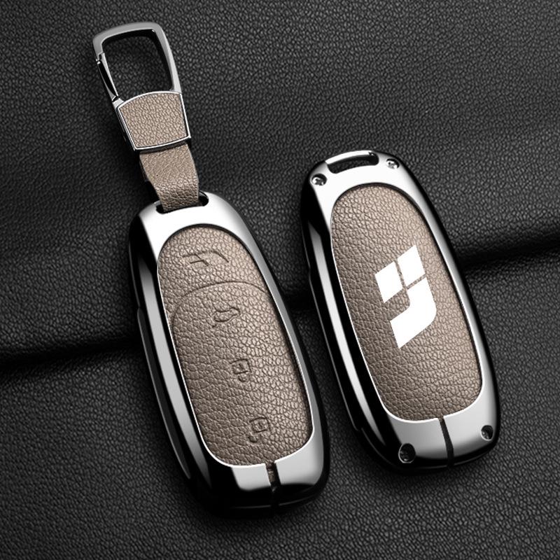 High-End L7 Key Case: Metal Buckle Shell Holder for L8 and Ideal One L6 Cars
