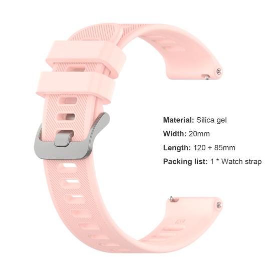 20 mm pulksteņa siksna, ūdensizturīga, viegli uzstādāma, elpojoša, maināma sporta rokas pulksteņa siksna, kas paredzēta Garmin Forerunner158/55