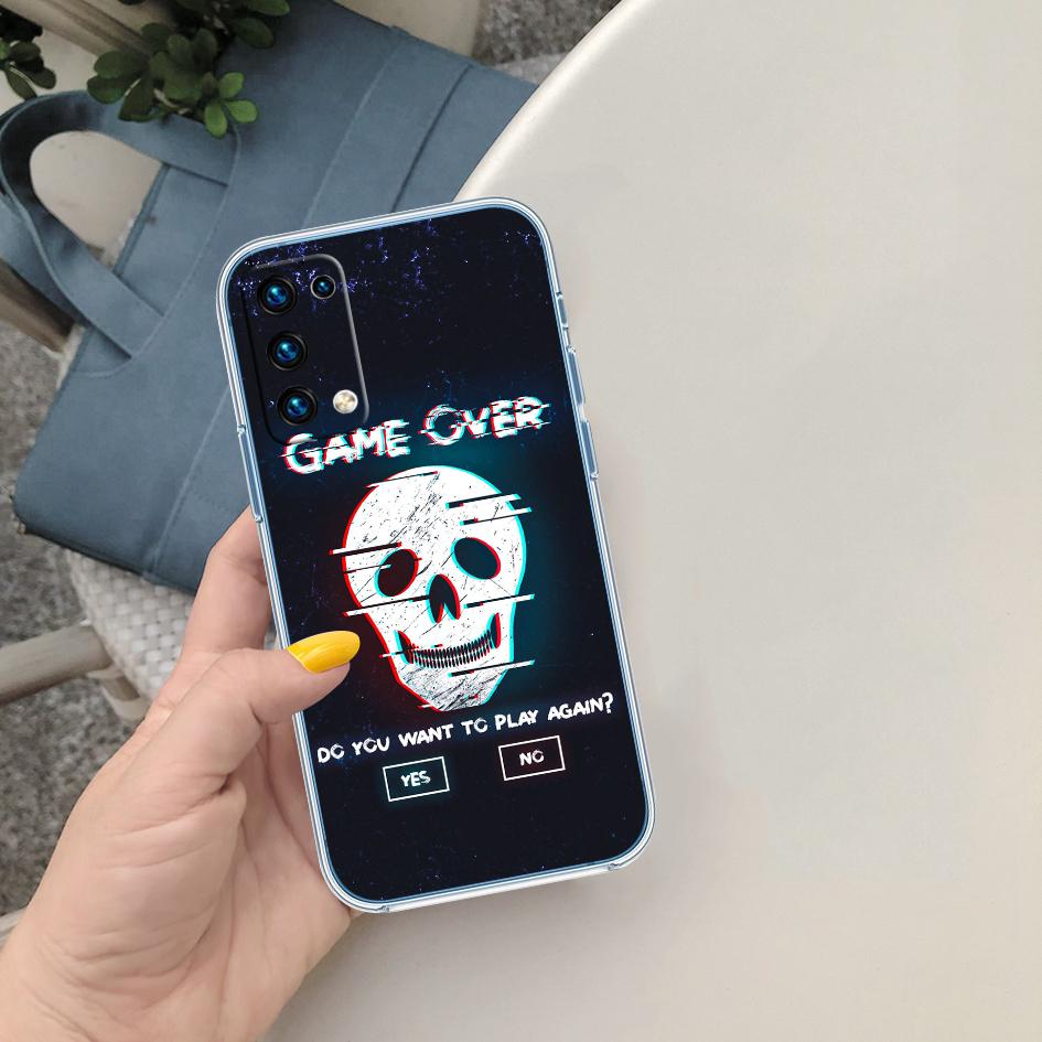 PP37 Game Over Soft Shell Transparent Phone Case for Motorola Moto G7 G8 G9 G84 G85 G73 G24 G15 Z2 Play Power Plus
