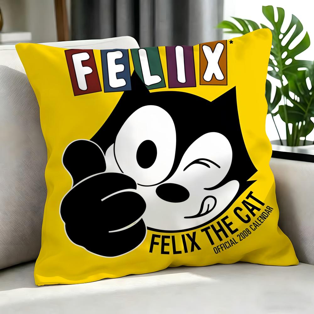 cartoon Felix the Cat Cushion Cover Cushion Cover Set 4Pcs 50x50 45x45 40x40 Pillowcase Decorative Sofa Home Decor
