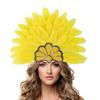 Brazilian Carnival Feather Headpiece Stage Performance Feather Headdress  Hawaiian Party Accessory