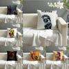 Cute Cartoon Warriors Brave Spartans 2 Pillow Case Linen Pillow Case Sofa Home Decor Cushion Cover Cushion Cove