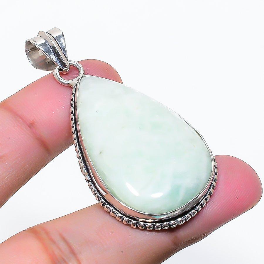 Natural Hememorphite Gemstone Handmade 925 Sterling Silver Pendant 2.05  AP-15316
